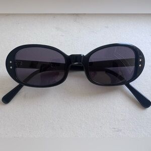 Selima Optique Carolyn Bessette Kennedy black Oval 90s Carolyn Sunglasses